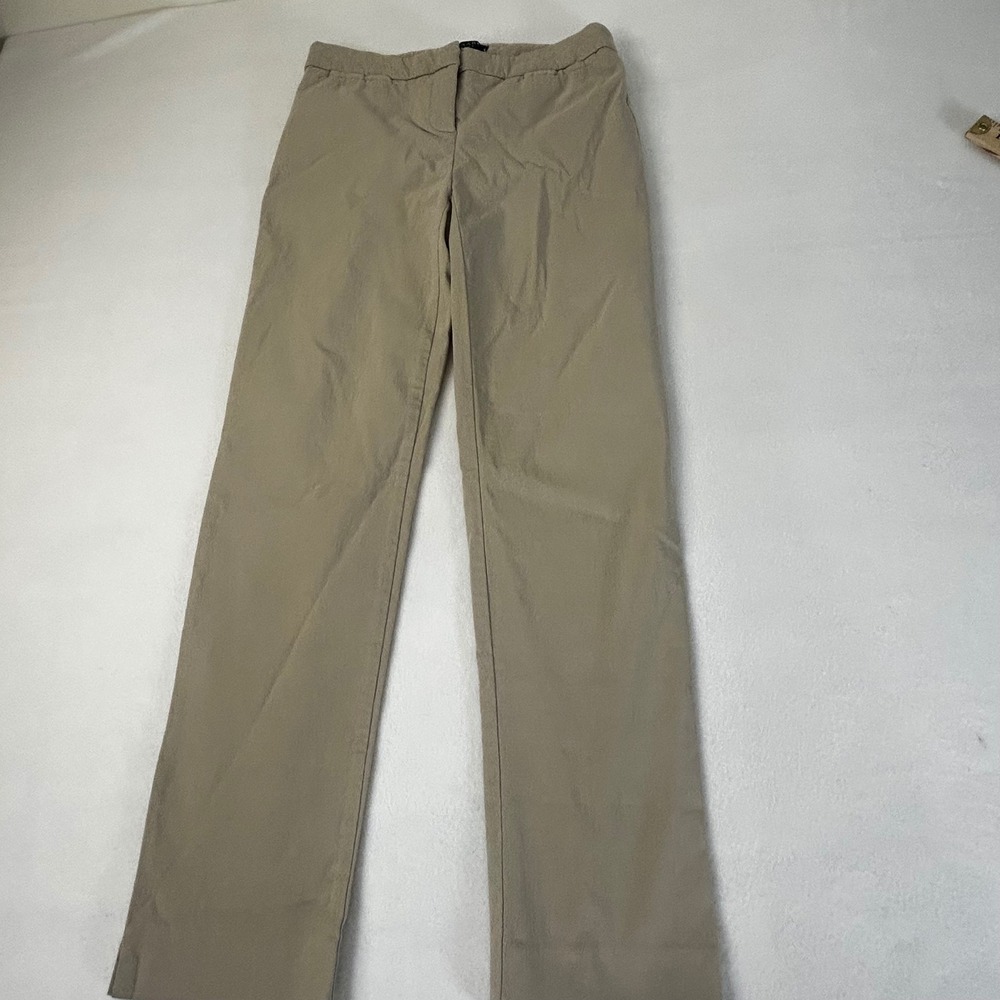 Kaari Blue Women's Size 2 Tan Straight‎ Leg Pants Stretch Blend
